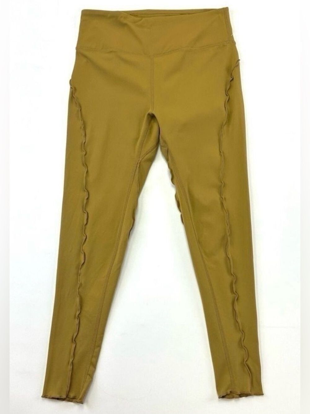 Free People Movement mustard inside out seam leggings Medium